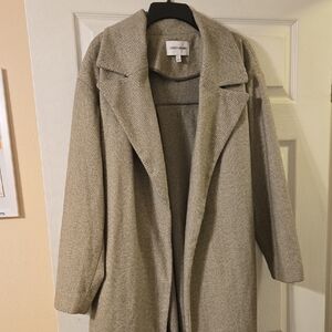 Jones New York Elegant Gray Overcoat